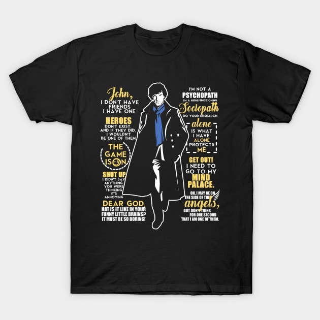 Sherlock Quotes T-Shirt by KsuAnn